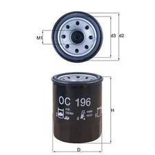Oil Filter OC196 Mahle 1109AC