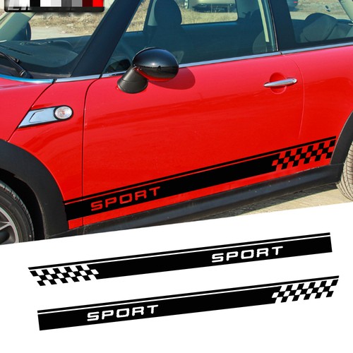 Racing plaid car door - 2×,